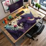 Gengar Shadow Strike Desk Mat, Pokemon Ghost Mouse Pad