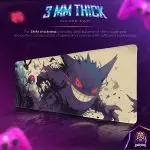Gengar Shadow Strike Desk Mat, Pokemon Ghost Mouse Pad