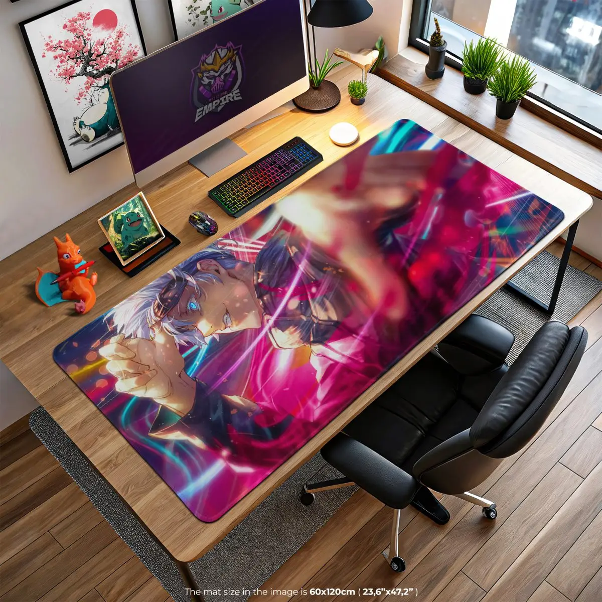 Gojo Domain Clash Desk Mat, Jujutsu Kaisen Mouse Pad