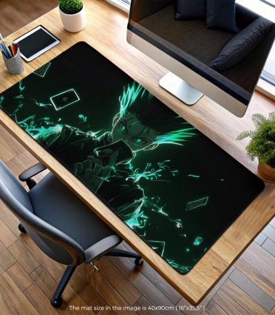 Gon Energy Burst Desk Mat, Hunter x Hunter Mouse Pad