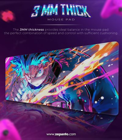 Gon Power Surge Desk Mat, Nen Blast Mouse Pad