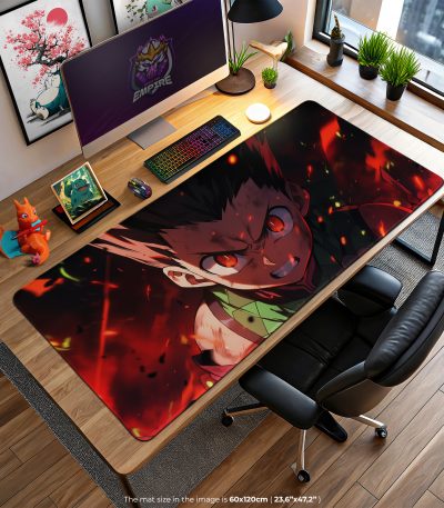Gon’s Rage Desk Mat, Hunter x Hunter Mouse Pad