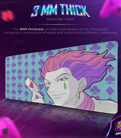 Hisoka’s Charm Desk Mat, Hunter x Hunter Mouse Pad