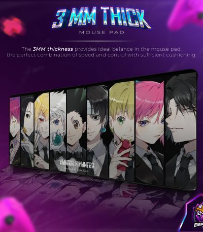 Hunter Lineup Desk Mat, Hunter x Hunter Mouse Pad