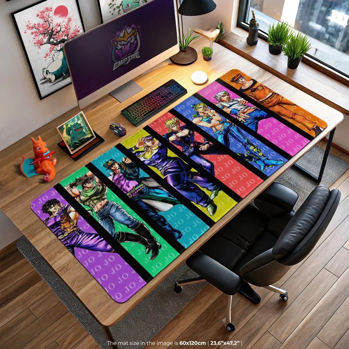 Joestar Legacy Desk Mat, Colorful JoJo Mouse Pad