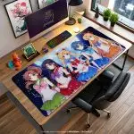 Lunar Guardians Desk Mat, Moonlight Beauty Mouse Pad