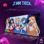 Lunar Guardians Desk Mat, Moonlight Beauty Mouse Pad