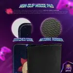 Lunar Guardians Desk Mat, Moonlight Beauty Mouse Pad