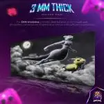 Mewtwo Night Flight Desk Mat, Pikachu Moon Mouse Pad