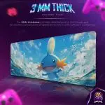 Mudkip Splash Zone Desk Mat, Pokemon Water Mouse Pad