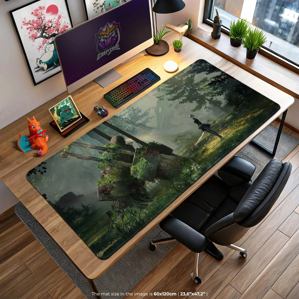 NieR Forest Ruins Desk Mat, YoRHa Explorer Mouse Pad