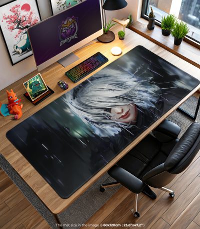 NieR Rainfall Strength Desk Mat, 2B Warrior Mouse Pad