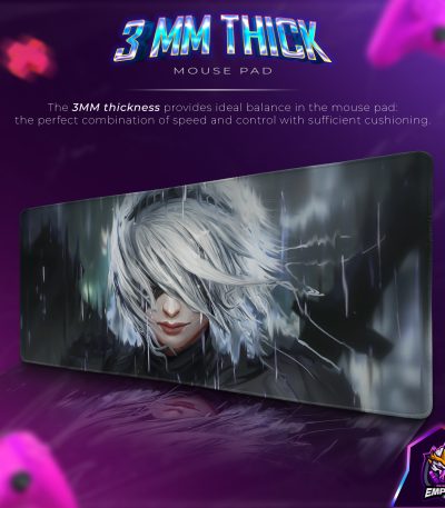 NieR Rainfall Strength Desk Mat, 2B Warrior Mouse Pad