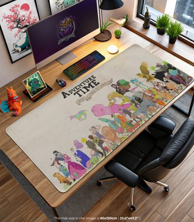 Ooo Characters Desk Mat, Adventure Time Mouse Pad