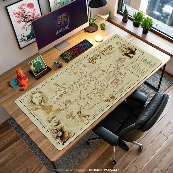 Order Map Desk Mat, Hogwarts Journey Mouse Pad