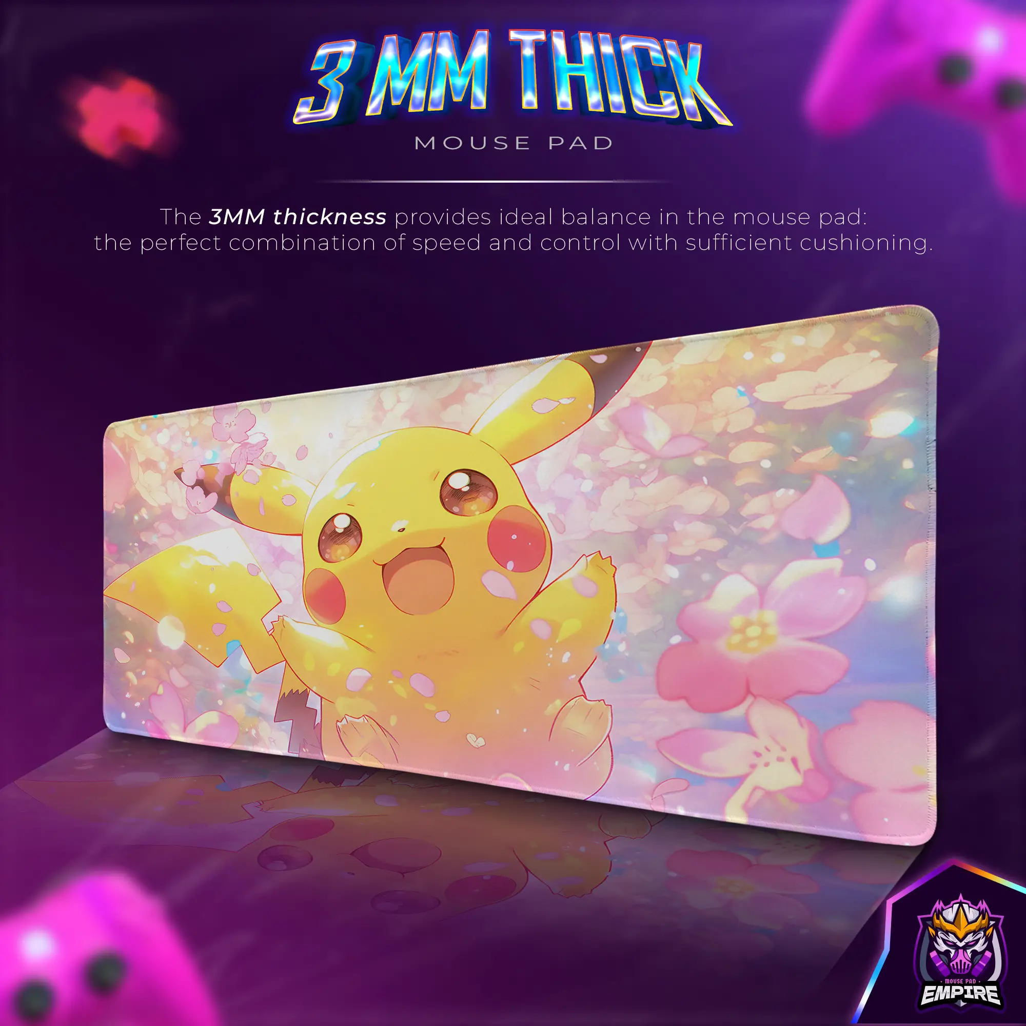 pikachu-blossom-desk-mat-pokemon-spring-mouse-pad-12 Pikachu Blossom Desk Mat, Pokémon Spring Mouse Pad
