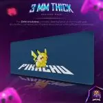 Pikachu Power Stance Desk Mat, Pokemon Bold Mouse Pad