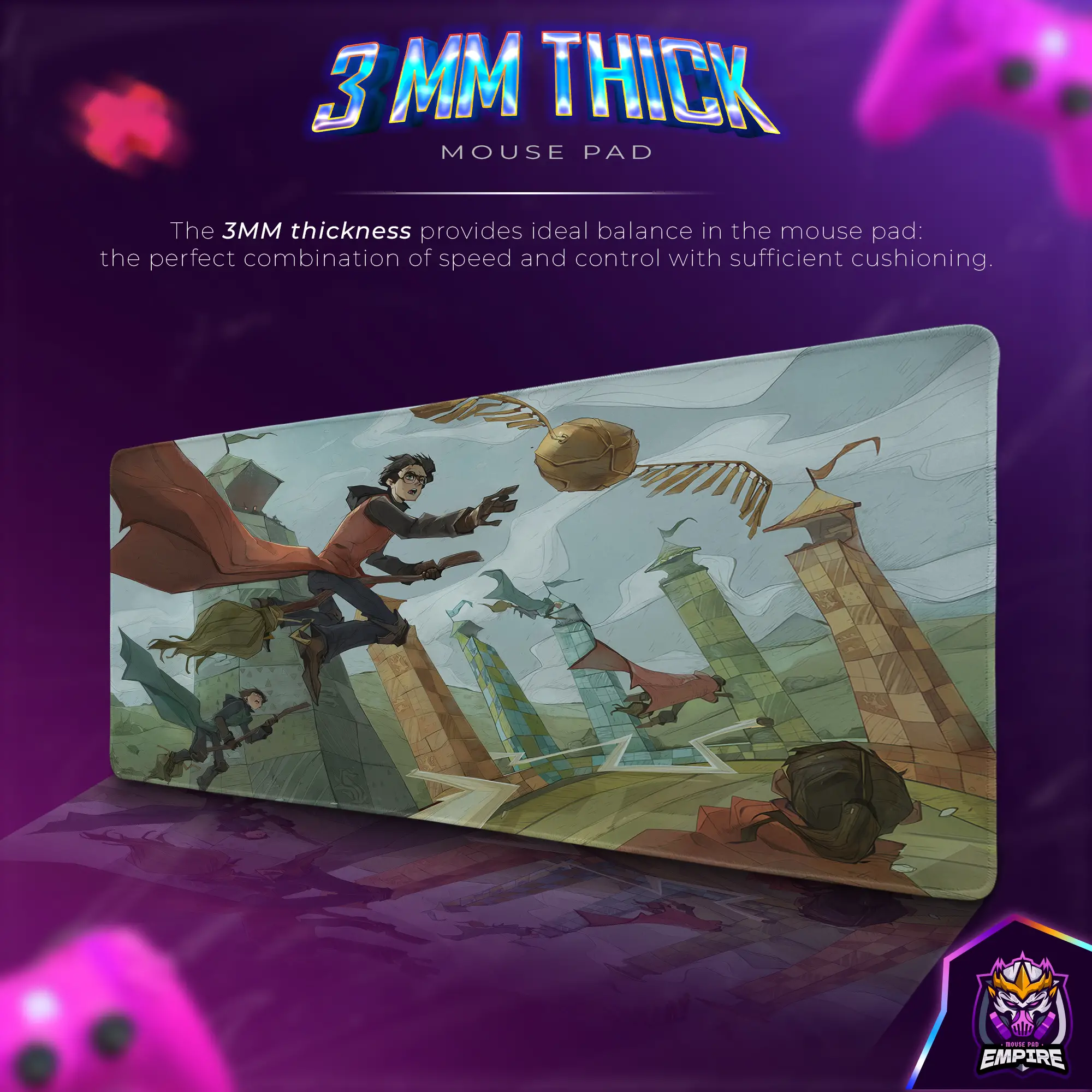 quidditch-match-desk-mat-golden-snitch-mouse-pad-12 Quidditch Match Desk Mat, Golden Snitch Mouse Pad