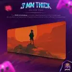 Samurai Champloo Sunset Desk Mat, Lone Ronin Mouse Pad