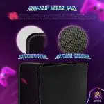 Shadow Gengar Glow Desk Mat, Pokémon Ghost Mouse Pad