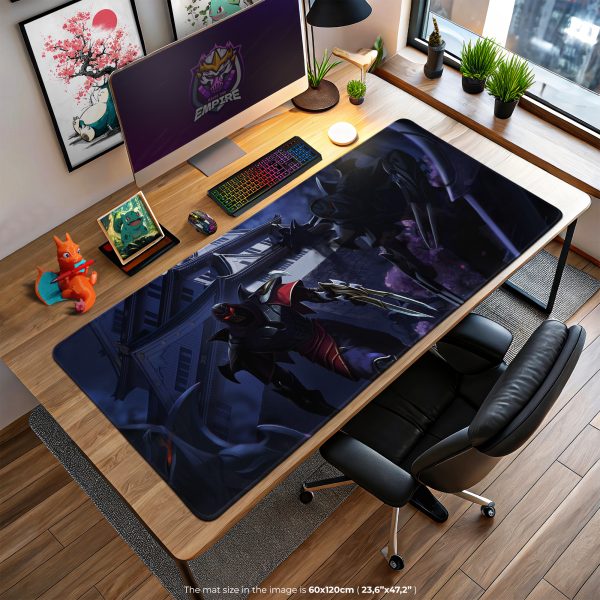 Shadowblade Zed Desk Mat, League Ninja Mouse Pad
