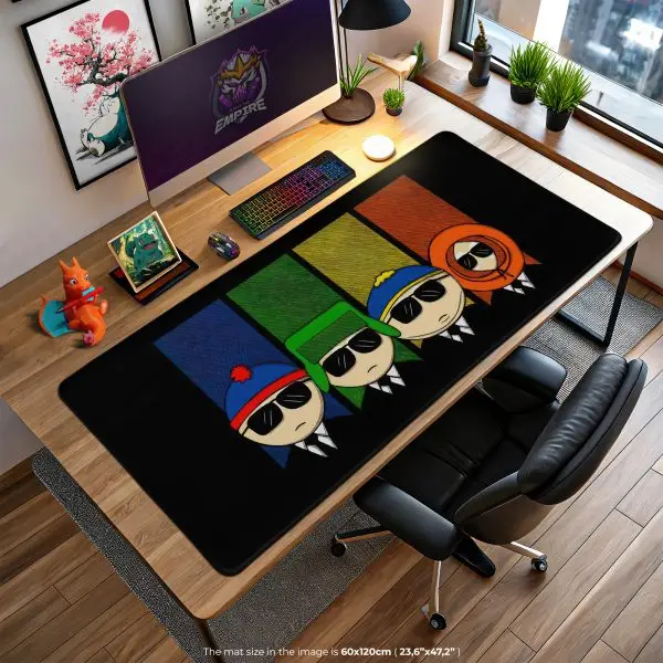 South Park Squad Desk Mat, Cartoon Cool Mouse Pad