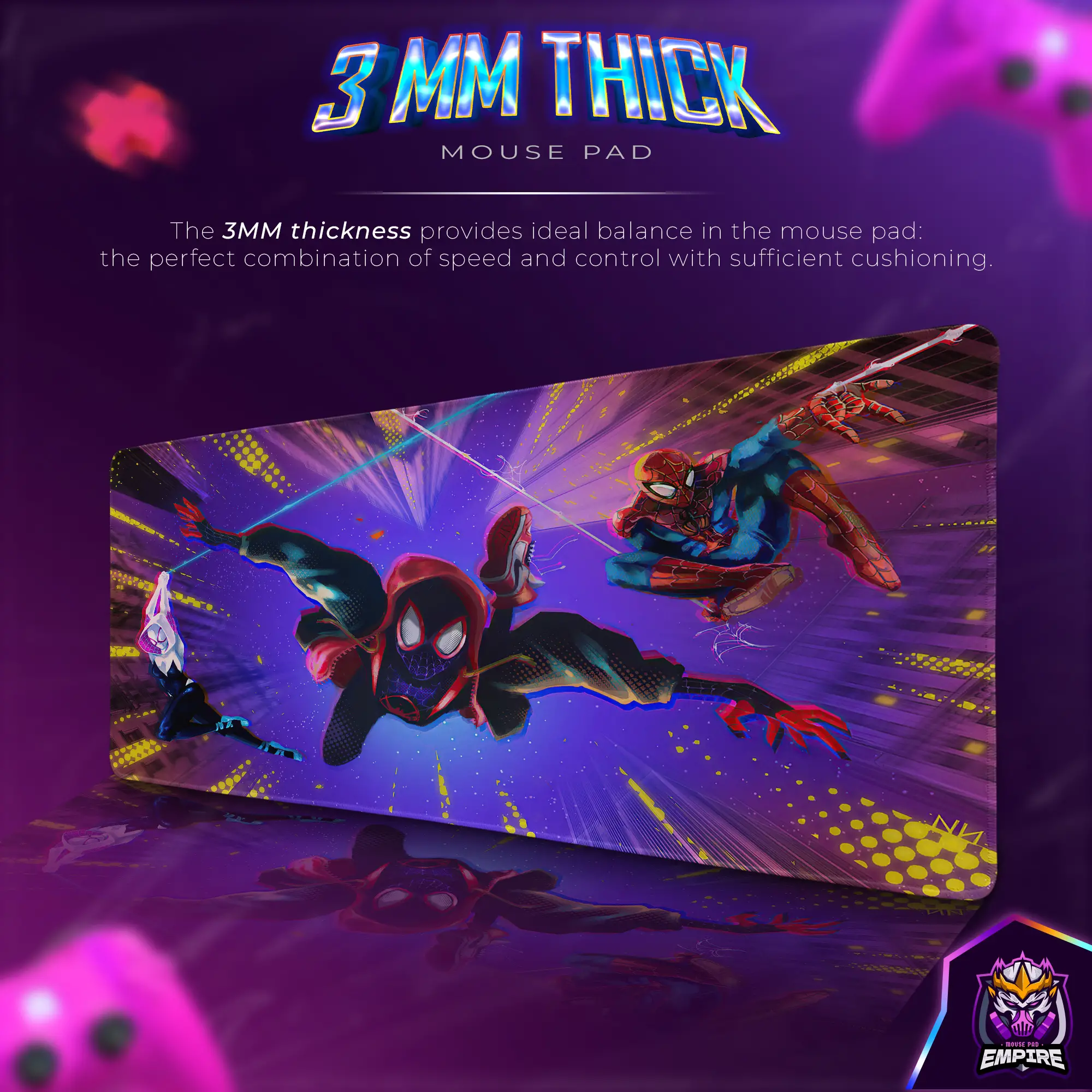 spider-verse-swing-desk-mat-miles-and-gwen-mouse-pad-12 Spider-Verse Swing Desk Mat, Miles & Gwen Mouse Pad