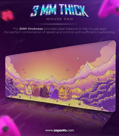 Stardew Valley Coop Desk Mat, Sunset Farm Mouse Pad