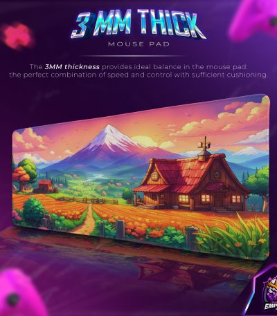 Stardew Valley Harvest Desk Mat, Cozy Farm Mouse Pad