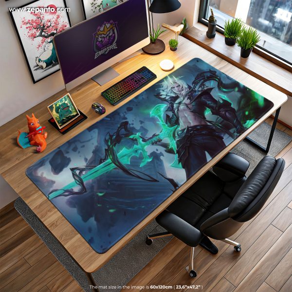 Viego Ruined King Desk Mat, LoL Shadowblade Mouse Pad