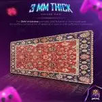 Vintage Persian Style Desk Mat, Oriental Carpet Mouse Pad