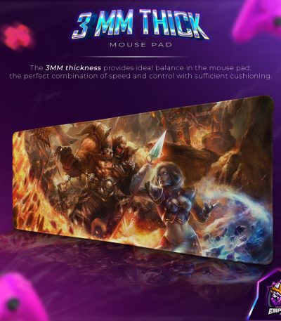 WoW Battle Fury Desk Mat, Horde vs Alliance Mouse Pad
