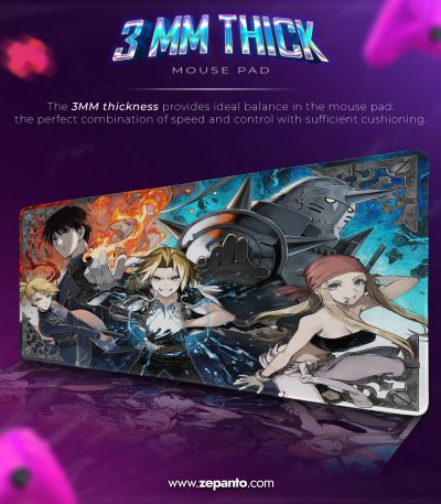 Alchemy Clash Mouse Pad, Brotherhood Legends Desk Mat