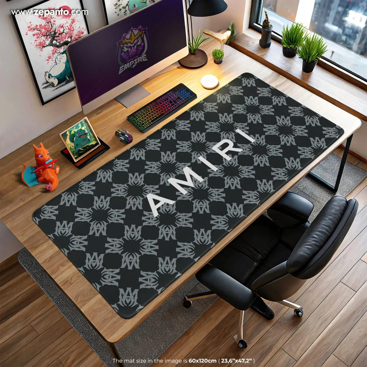 Amiri Pattern Desk Mat, Amiri Streetwear Mouse Pad