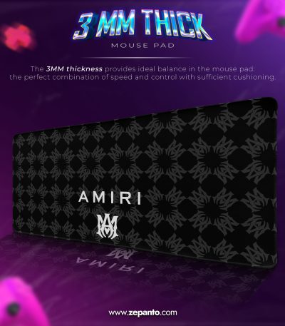 Amiri Style Desk Mat, Amiri Streetwear Mouse Pad