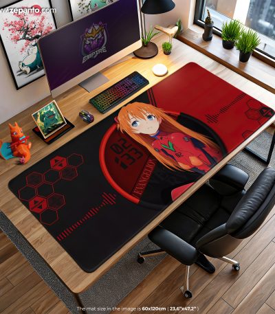 Asuka Command Mode Desk Mat, Evangelion Mouse Pad