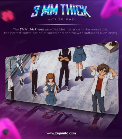 Asuka School Days Desk Mat, Evangelion Mouse Pad
