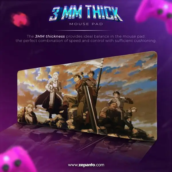 Band of the Hawk Mouse Pad, Berserk Legacy Desk Mat