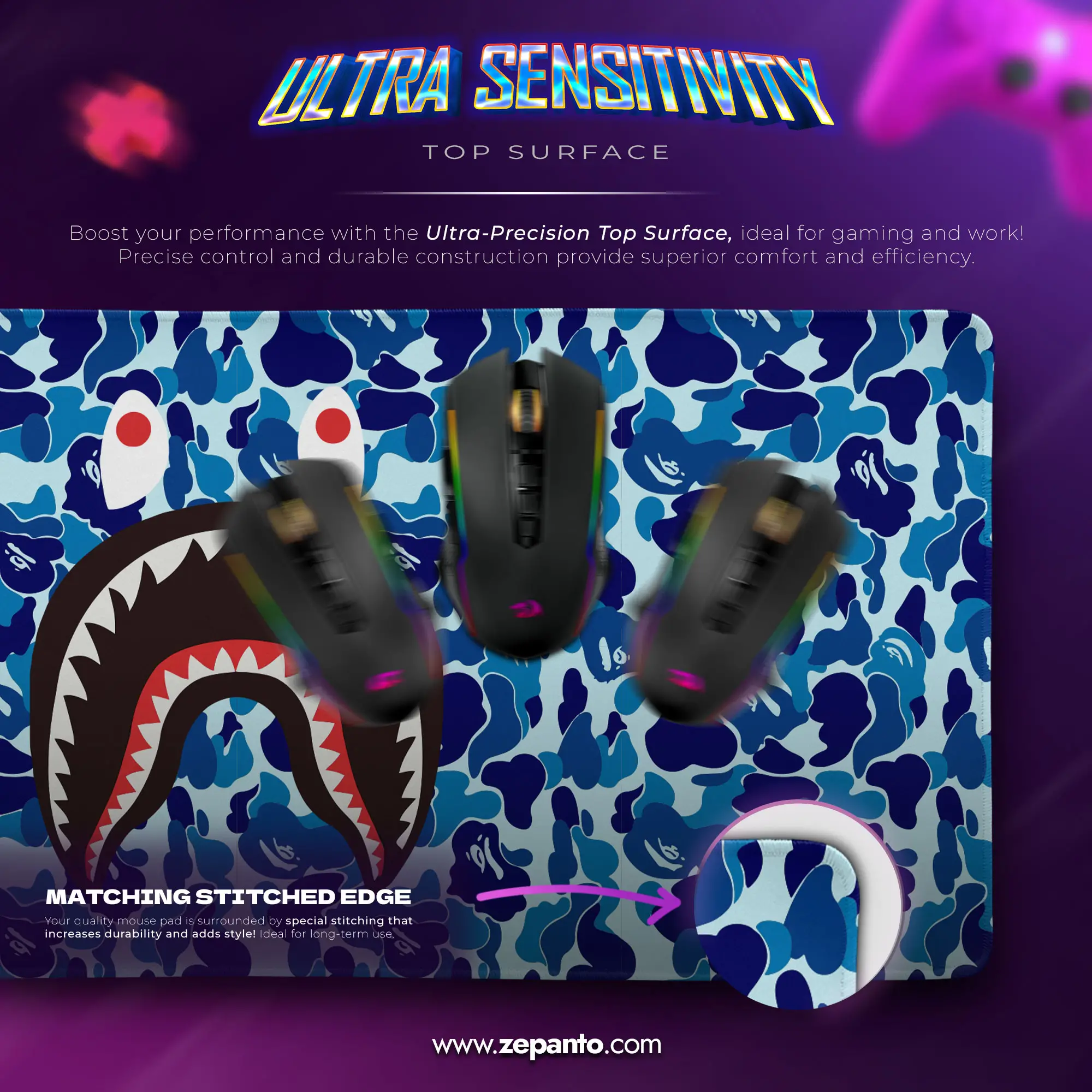 bape-shark-mouse-pad-blue-streetwear-camo-desk-mat-13 BAPE Shark Mouse Pad, Blue Streetwear Camo Desk Mat