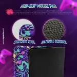 Gengar Vibes Mouse Pad, Pokémon Ghost Glow Desk Mat