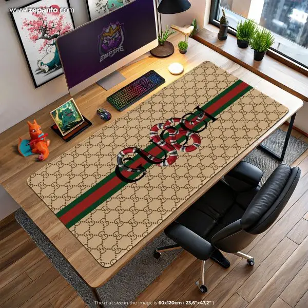 Gucci Coil Desk Mat, Gucci Constrictor Mouse Pad
