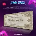 Hogwarts Platform 9 Desk Mat, Wizard Mouse Pad