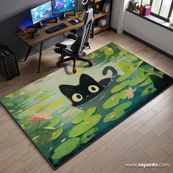 Jiji Area Rug, Studio Ghibli Kiki’s Delivery Cat Carpet