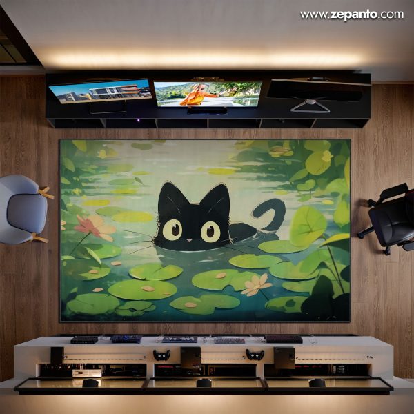 Jiji Area Rug, Studio Ghibli Kiki’s Delivery Cat Carpet