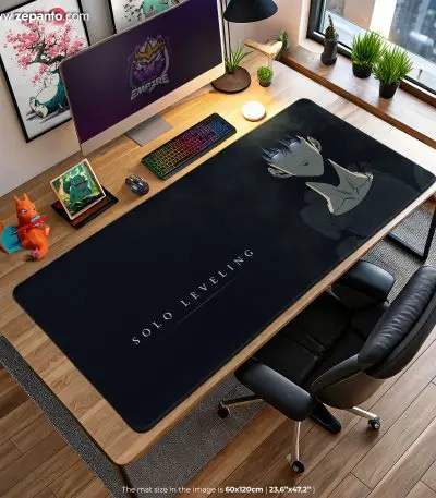 Jin-Woo Shadow Mouse Pad, Solo King Desk Mat