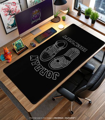 Jordan Identity Desk Mat, Jordan Kicks Mouse Pad