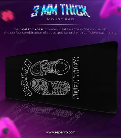 Jordan Identity Desk Mat, Jordan Kicks Mouse Pad