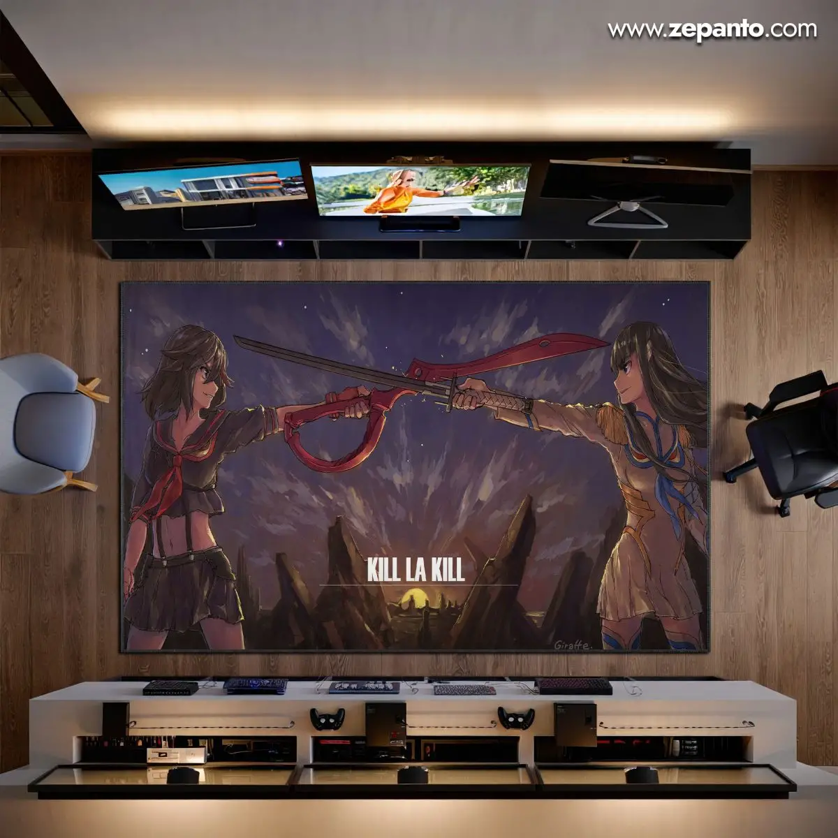 Kill la Kill Area Rug, Ryuko Satsuki Anime Carpet