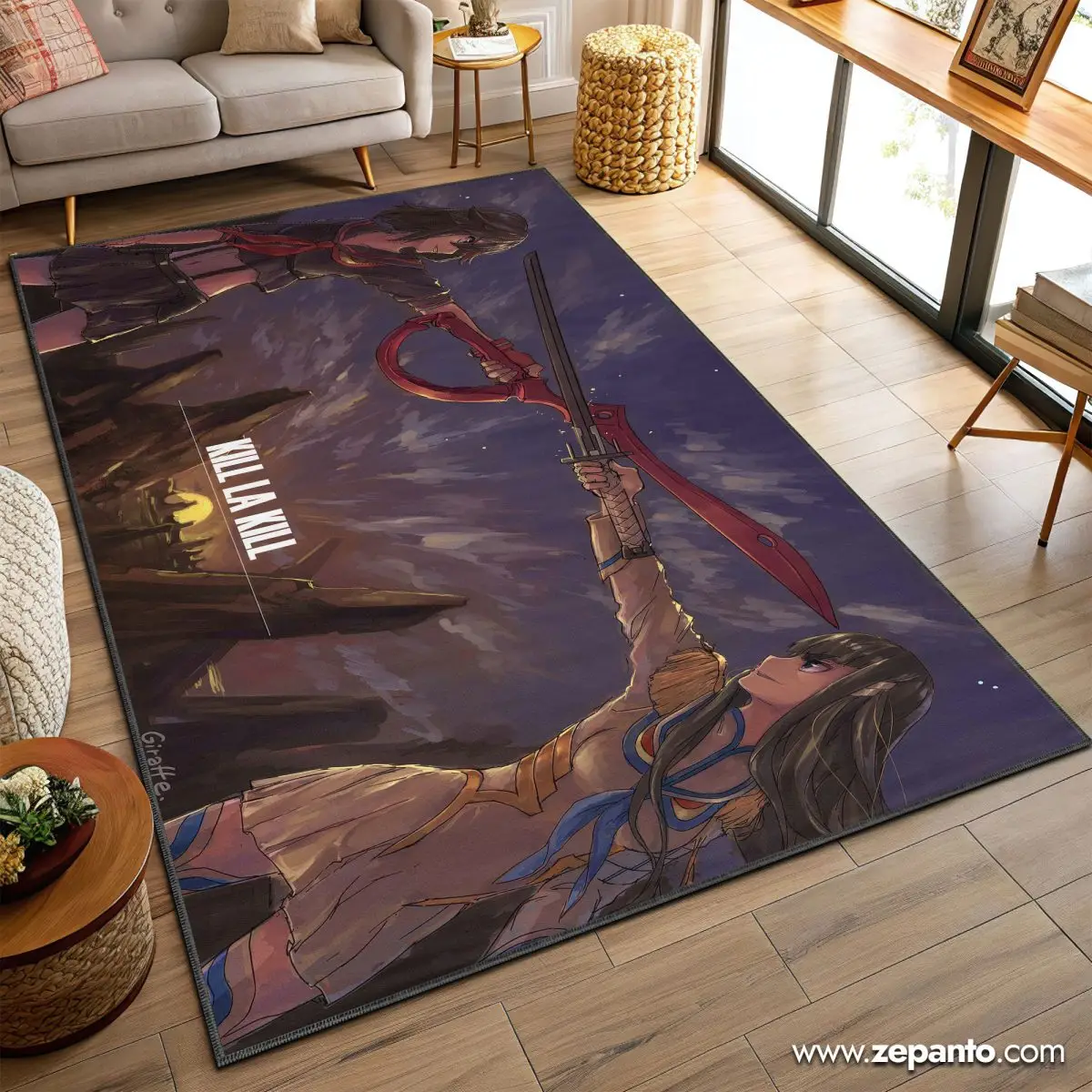 Kill la Kill Area Rug, Ryuko Satsuki Anime Carpet