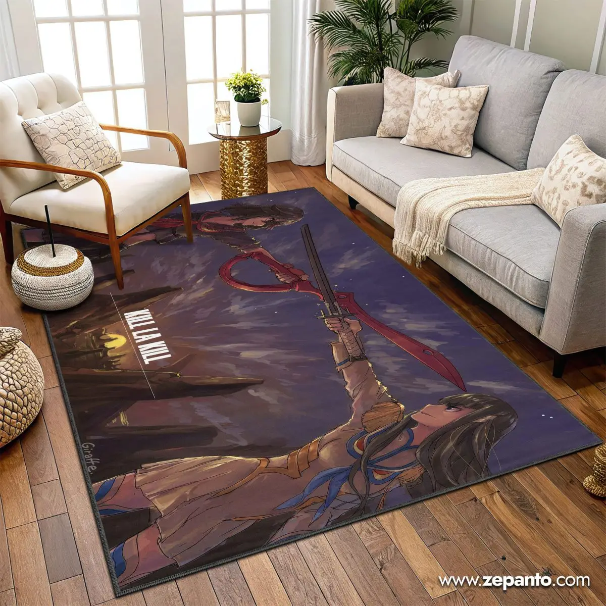 Kill la Kill Area Rug, Ryuko Satsuki Anime Carpet